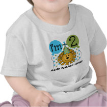 Personalized Lion 2nd Birthday Tshirt by kids_birthdays Personalized Lion 2nd Birthday Tshirt