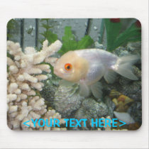 Personalized Lionhead Fancy Goldfish Mouse Pad mousepads