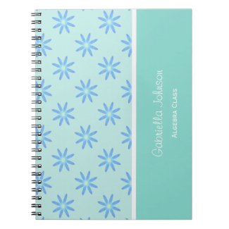 Personalized: Lite Green Daisy Notebook