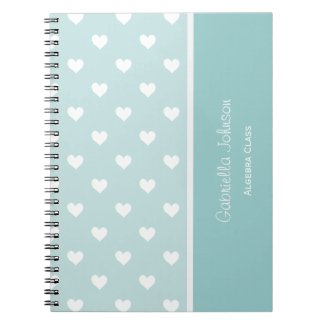 Personalized: Lite Green & Sweetheart Notebook