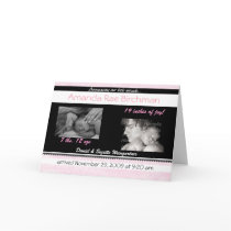 Personalized Little Miracle Birth Announcement cards by new_baby Personalized Little Miracle Birth Announcement cards