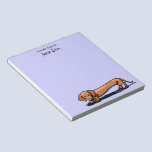 Personalized Little Red Doxie Notepad