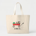 Personalized Little Red Wagon Tote Bag