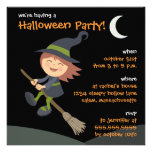Personalized Little Witch Halloween Party Invites
