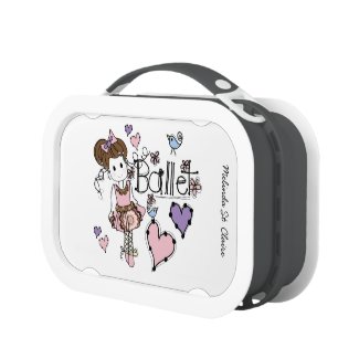 Personalized Love Ballet Lunch Boxr