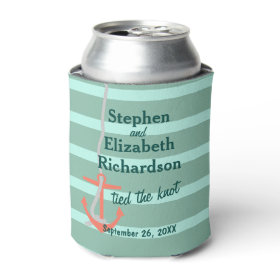Personalized Love Beachy Anchor Can Cooler