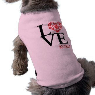 Personalized LOVE & Kisses Pet T Shirt