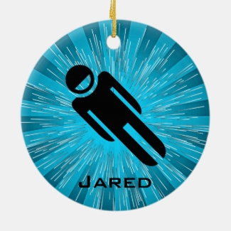 Personalized Luge Ornament