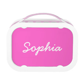Personalized lunch box for girls | Pink