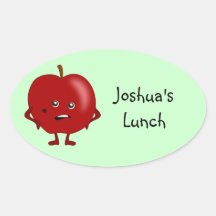 Personalized Lunch Labels: Apple Stickers