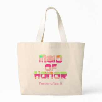 Personalized Maid of Honor Tote Bag