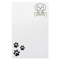 Personalized Maltese stationery