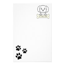 Personalized Maltese stationery