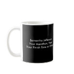 Personalized Marathon Runner 26.2 Keepsake Black Coffee Mug