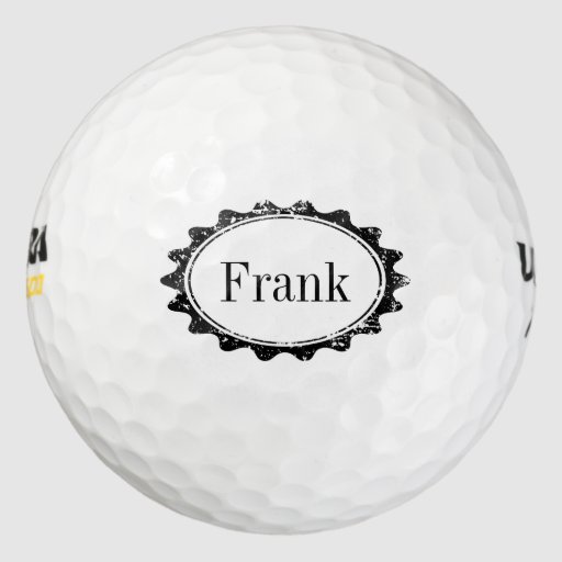 Personalized masculine monogram name golf balls Zazzle