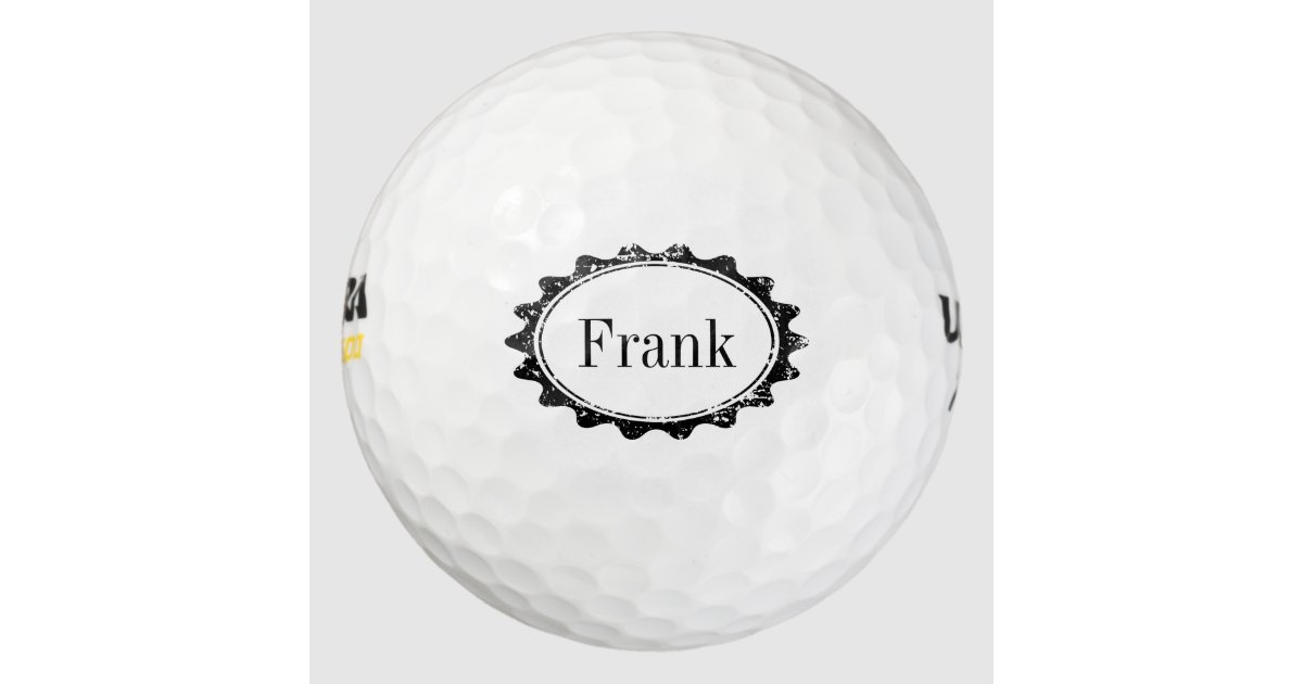 Personalized masculine monogram name golf balls | Zazzle