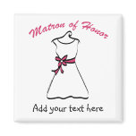 Personalized Matron of Honor Gifts Magnet