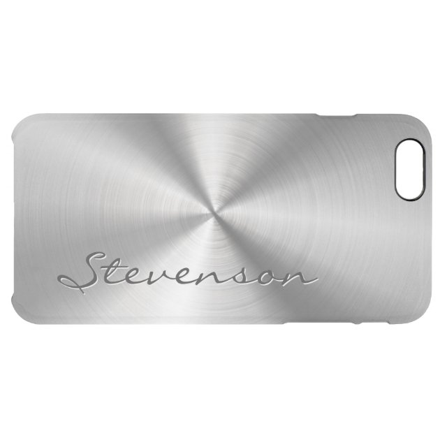 Personalized Metallic Radial Stainless Steel Look Uncommon Clearlyâ„¢ Deflector iPhone 6 Plus Case-5