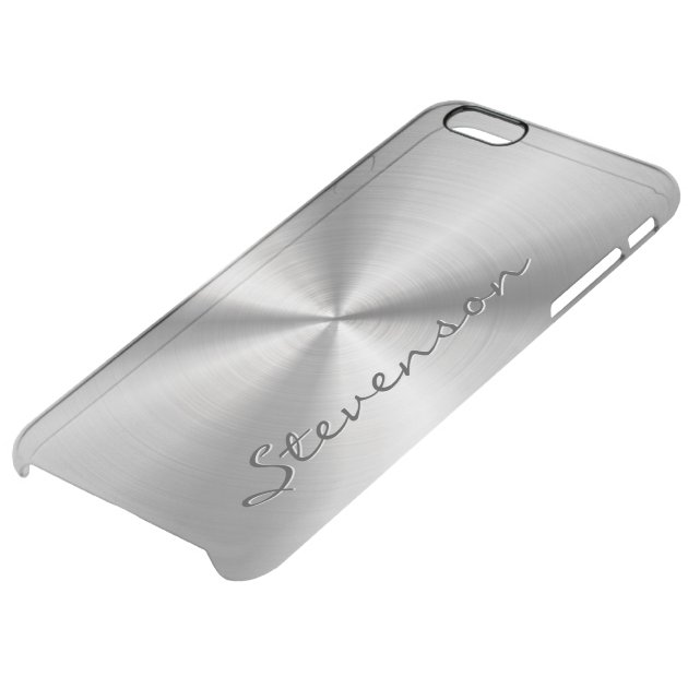 Personalized Metallic Radial Stainless Steel Look Uncommon Clearlyâ„¢ Deflector iPhone 6 Plus Case-4