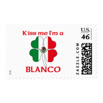 Personalized Mexican Kiss Me I'm Blanco postage