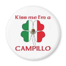 Personalized Mexican Kiss Me I'm Campillo magnets by KissMeTshirts Personalized Mexican Kiss Me I'm Campillo magnets