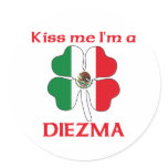 Personalized Mexican Kiss Me I'm Diezma stickers