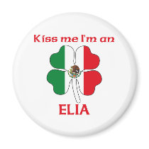 Personalized Mexican Kiss Me I'm Elia magnets
