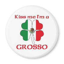 Personalized Mexican Kiss Me I'm Grosso magnets