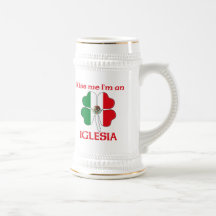 Personalized Mexican Kiss Me I'm Iglesia Mug