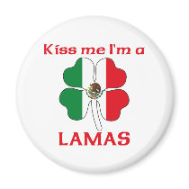 Personalized Mexican Kiss Me I'm Lamas magnets by KissMeTshirts Personalized Mexican Kiss Me I'm Lamas magnets