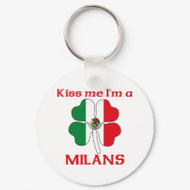 Personalized Mexican Kiss Me I'm Milans keychains by KissMeTshirts Personalized Mexican Kiss Me I'm Milans keychains