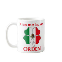 Personalized Mexican Kiss Me I'm Orden mugs