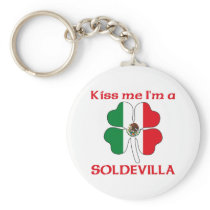 Personalized Mexican Kiss Me I'm Soldevilla keychains