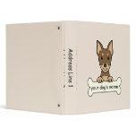 Personalized Miniature Pinscher Vinyl Binder