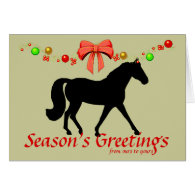 Personalized Missouri Fox Trotter Christmas Cards