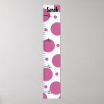 Personalized Mod Dots Growth Chart Print