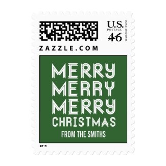 PERSONALIZED MODERN CHRISTMAS POSTAGE