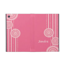 Personalized Modern Floral Pattern - Pink powis icase