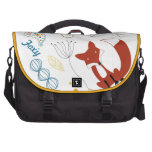 Personalized Modern Fox  Woodland Pattern commuterbag