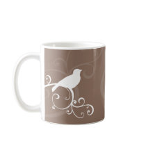 PERSONALIZED MODERN MUG :: whimsicalbird 1