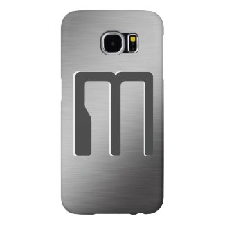 Personalized Monogram Brushed Metal Look Samsung Galaxy S6 Cases