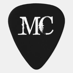 Personalized monogram guitar pick with initials