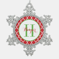 Personalized Monogram Keepsake Ornament