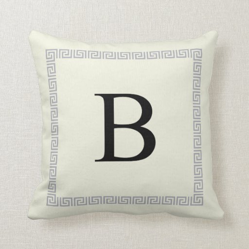 Personalized Monogram Pillow | Initial B | Zazzle