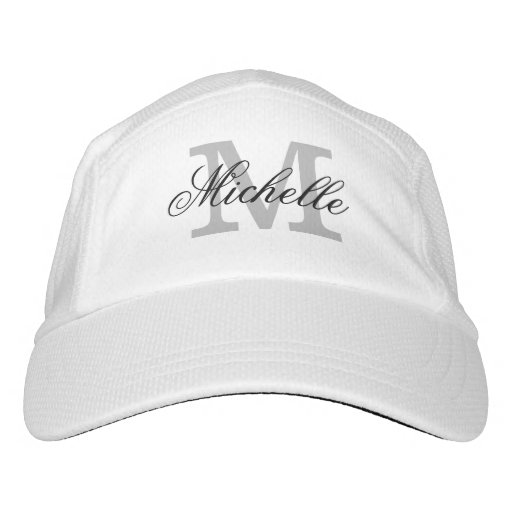 Personalized monogram sports hats for men or women headsweats hat | Zazzle
