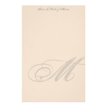 Personalized Monogram Stationery