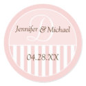 Personalized Monogrammed Wedding Favor Labels stickers