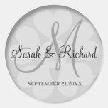 Personalized Monogrammed Wedding Stickers