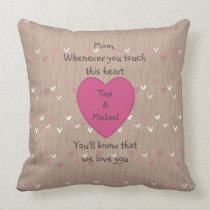 Personalized Mother's Touch American MoJo Pillows pillows