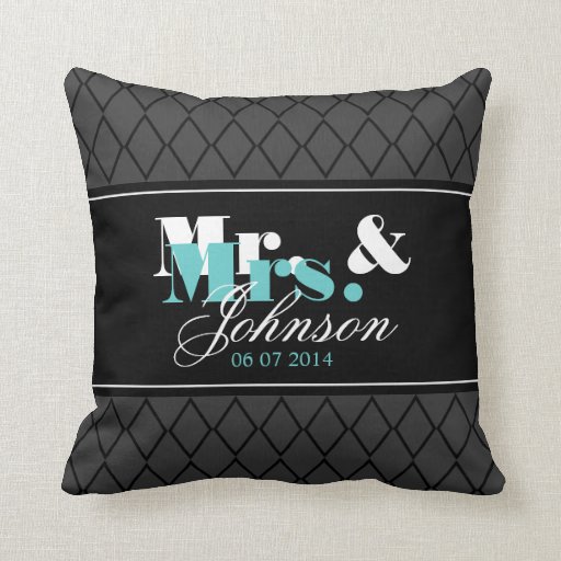 Mr And Mrs Pillows Mr And Mrs Throw Pillows Zazzle